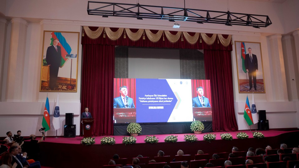 ATU-nun Psixiatriya kafedrasinin yaranmasinin 100 illiyine hesr olunmus beynelxalq konfrans